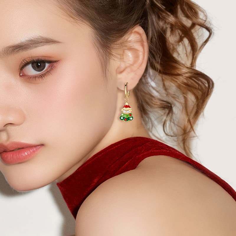 Серьги QLADY Сплав Масляные капли Серьги для женщин - изображение 2