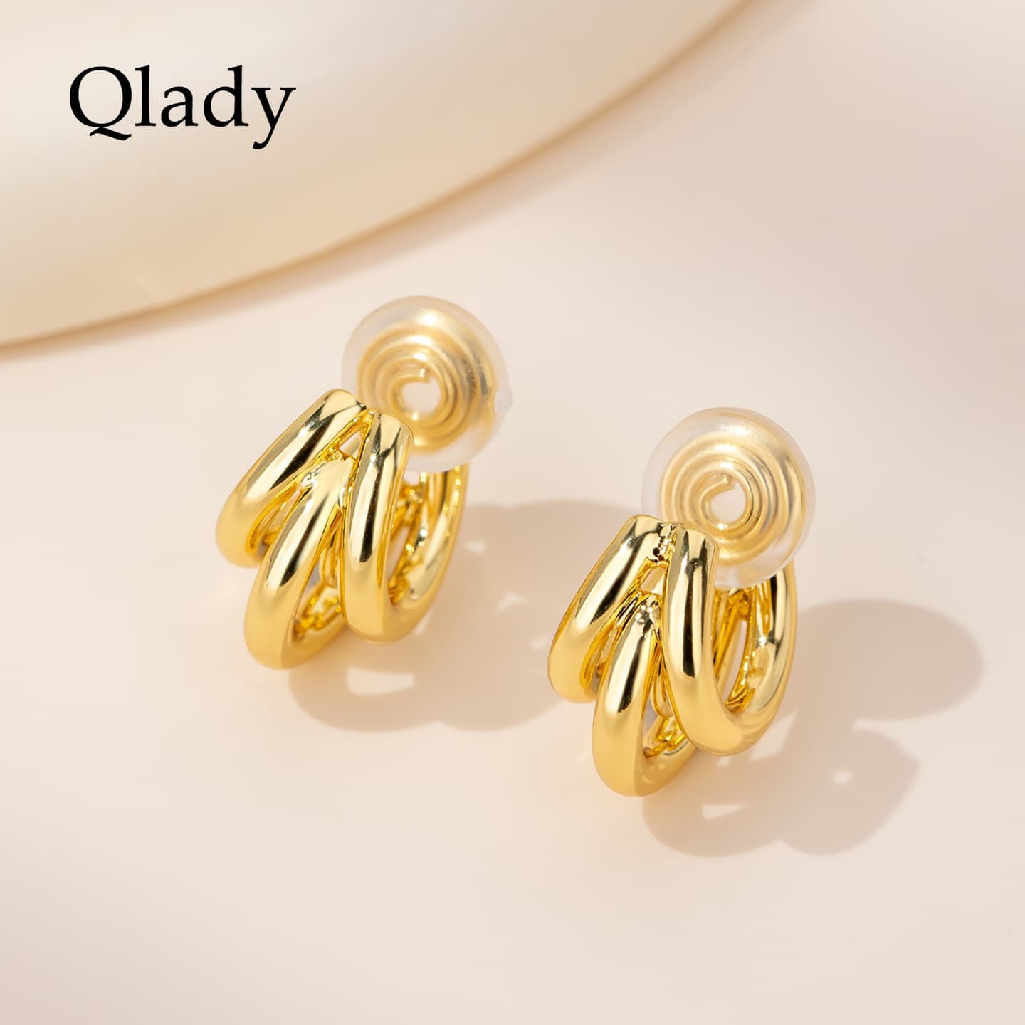 QLADY Сплав Нижняя заколка On Серьги Женские - изображение 2