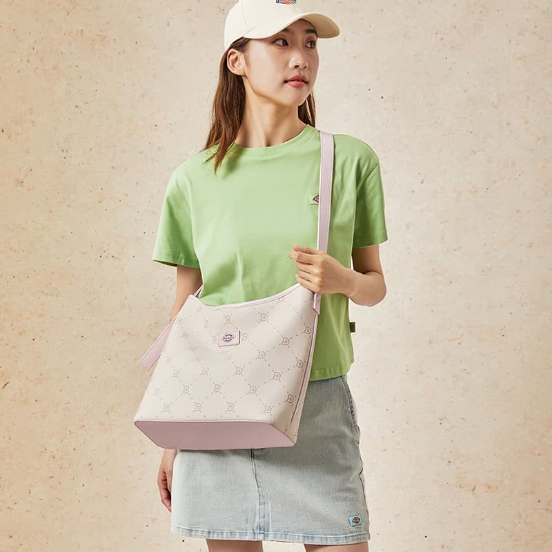 Сумка через плечо Dickies PVC Crossbody Bag Стандартная Женская Бежевая Абрикосовая Серая - изображение 9