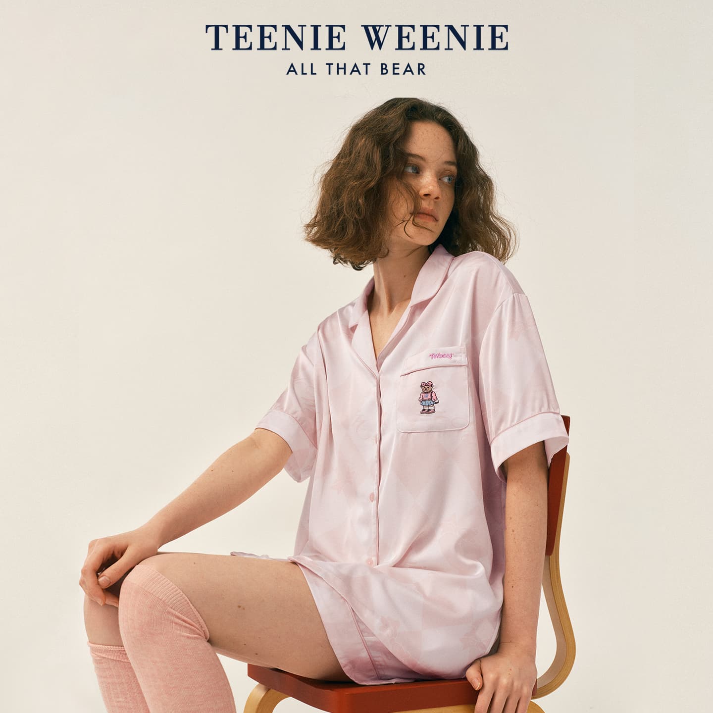 Пижама Teenie Weenie Розовый Полный С принтом Женские Пижамные Комплекты - изображение 4