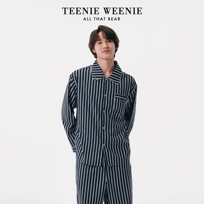 Пижама Teenie Weenie Коллегиальный синий Мужской Пижамные комплекты - изображение 2
