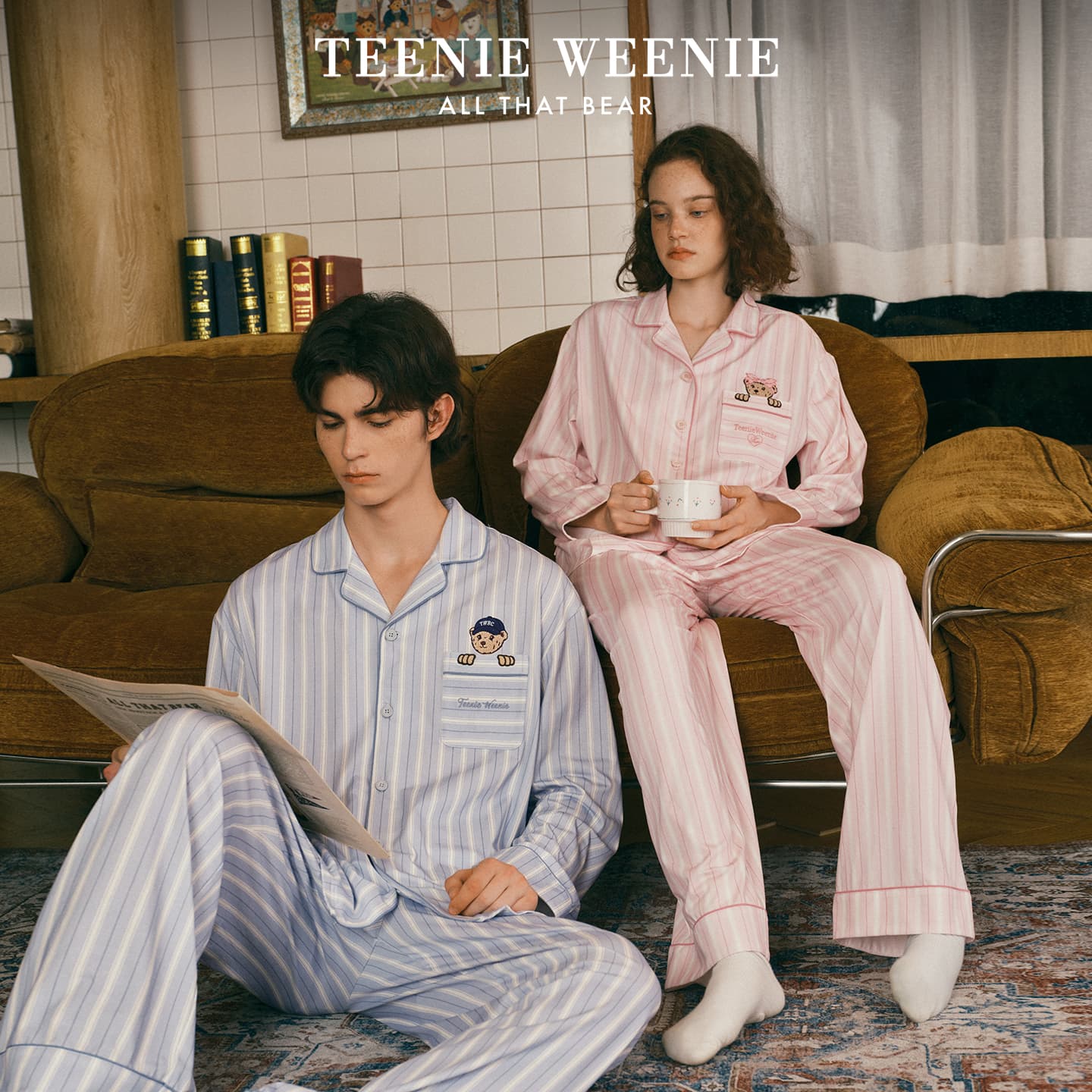 Пижама Teenie Weenie Розово-вишневый Женские Пижамные комплекты - изображение 4