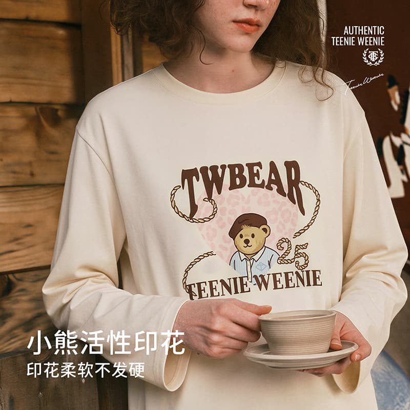 Пижама Teenie Weenie Слоновая кость Женские Пижамные комплекты - изображение 2