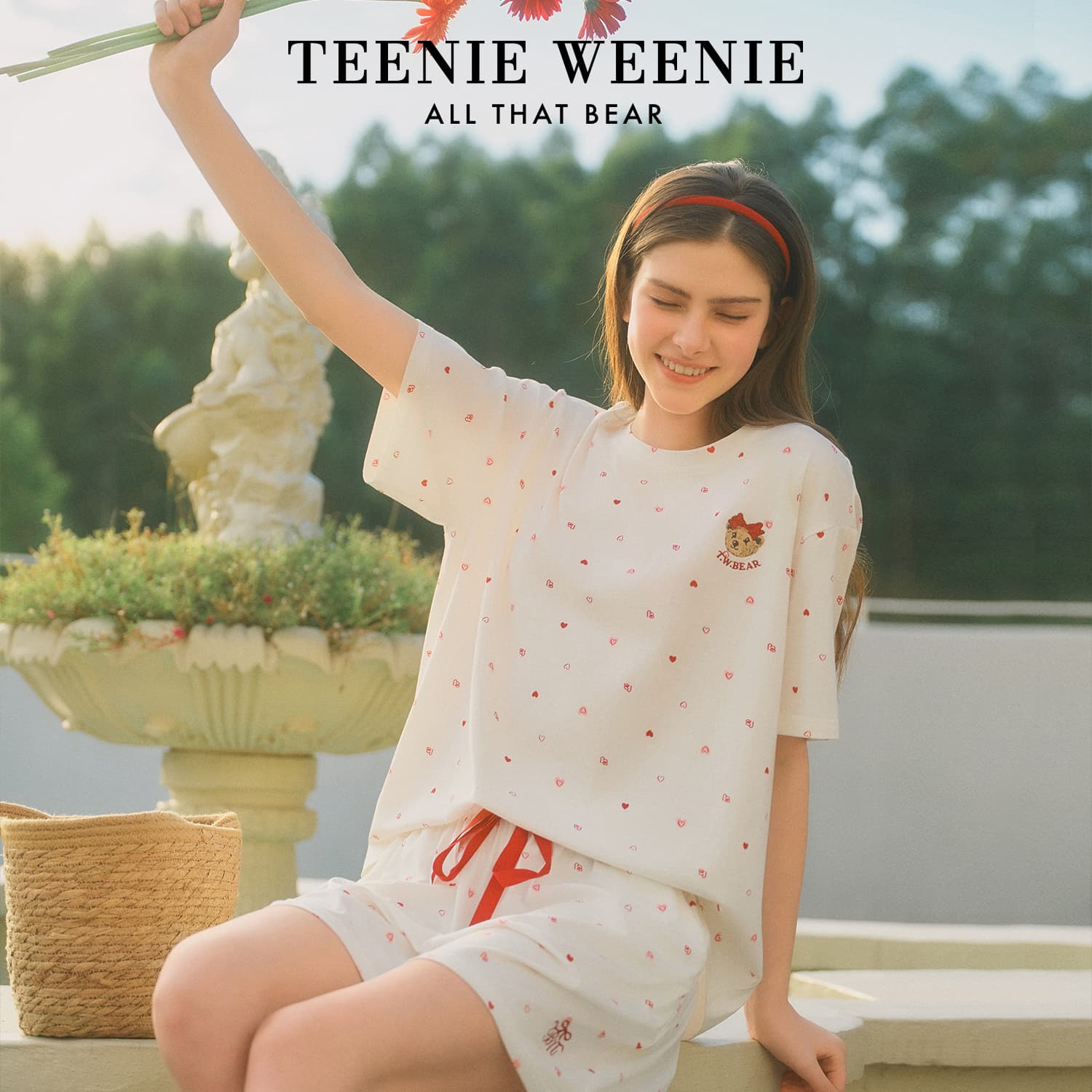 Пижама Teenie Weenie Лунно-белый Женские Пижамные комплекты - изображение 2