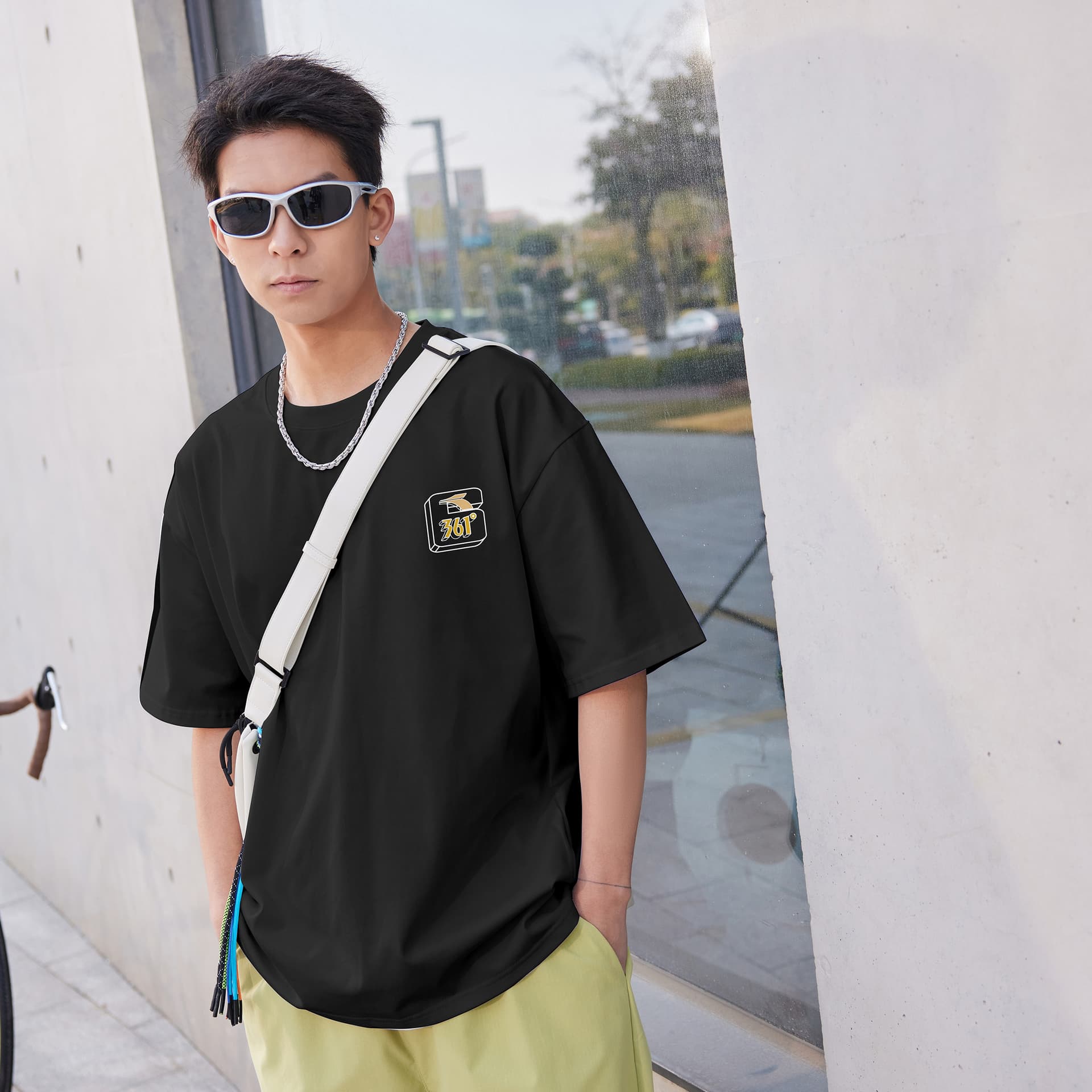 Футболка 361° T-Shirt Унисекс Супер Черный - изображение 4
