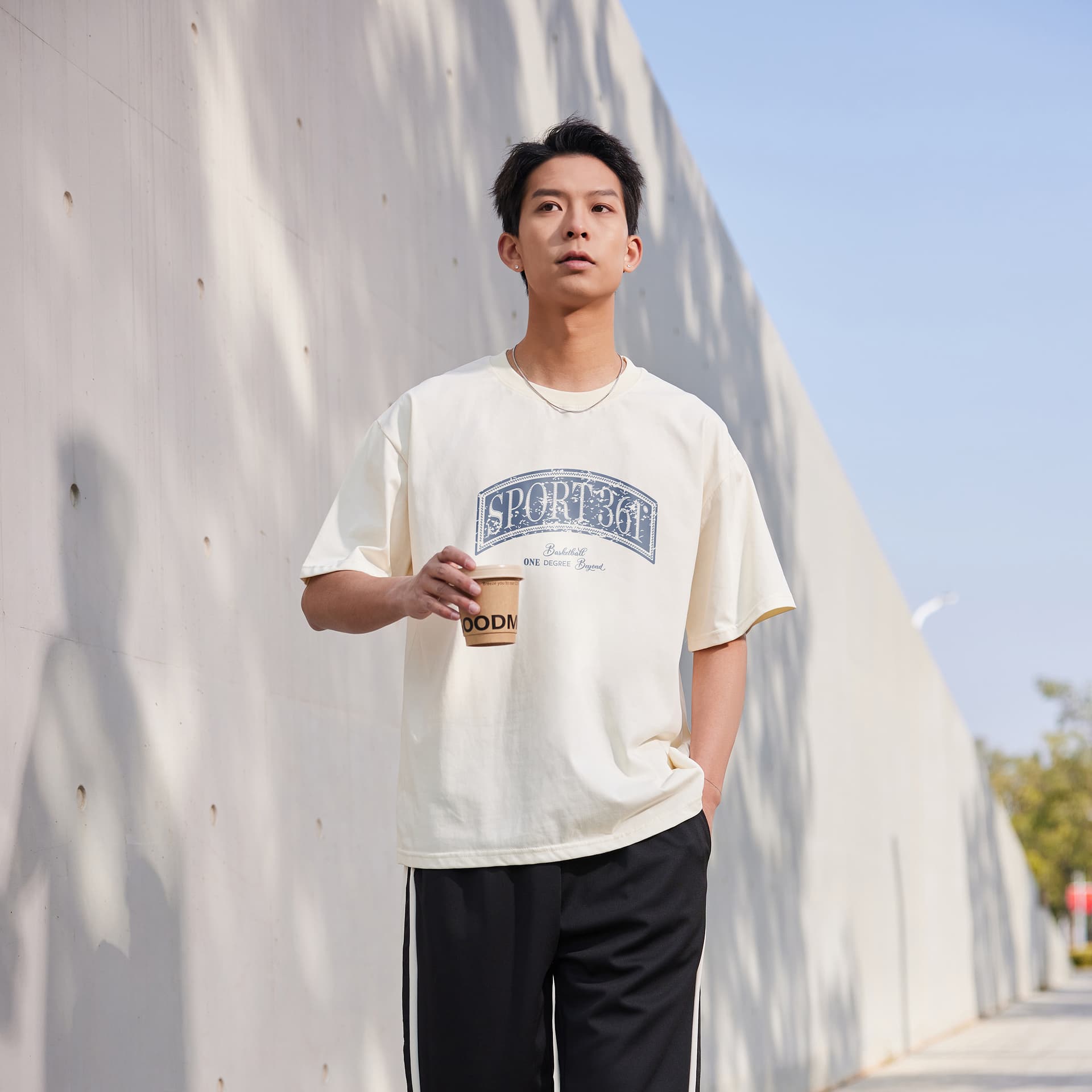 Футболка 361° T-Shirt Унисекс Супер Черный - изображение 20