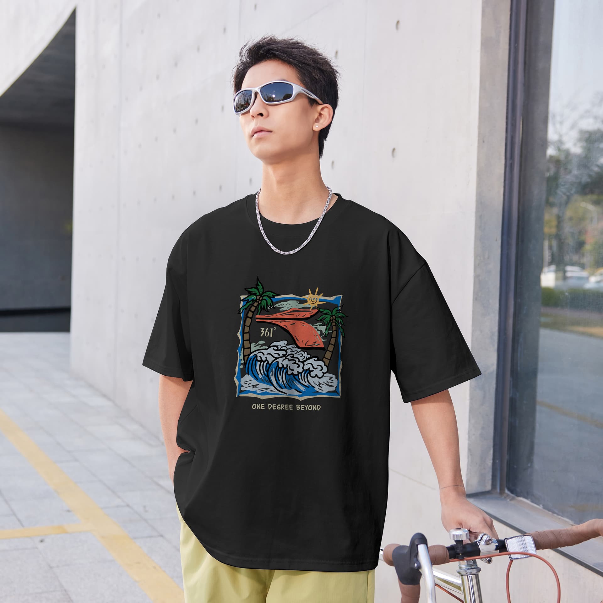 Футболка 361° T-Shirt Унисекс Супер Черный - изображение 3