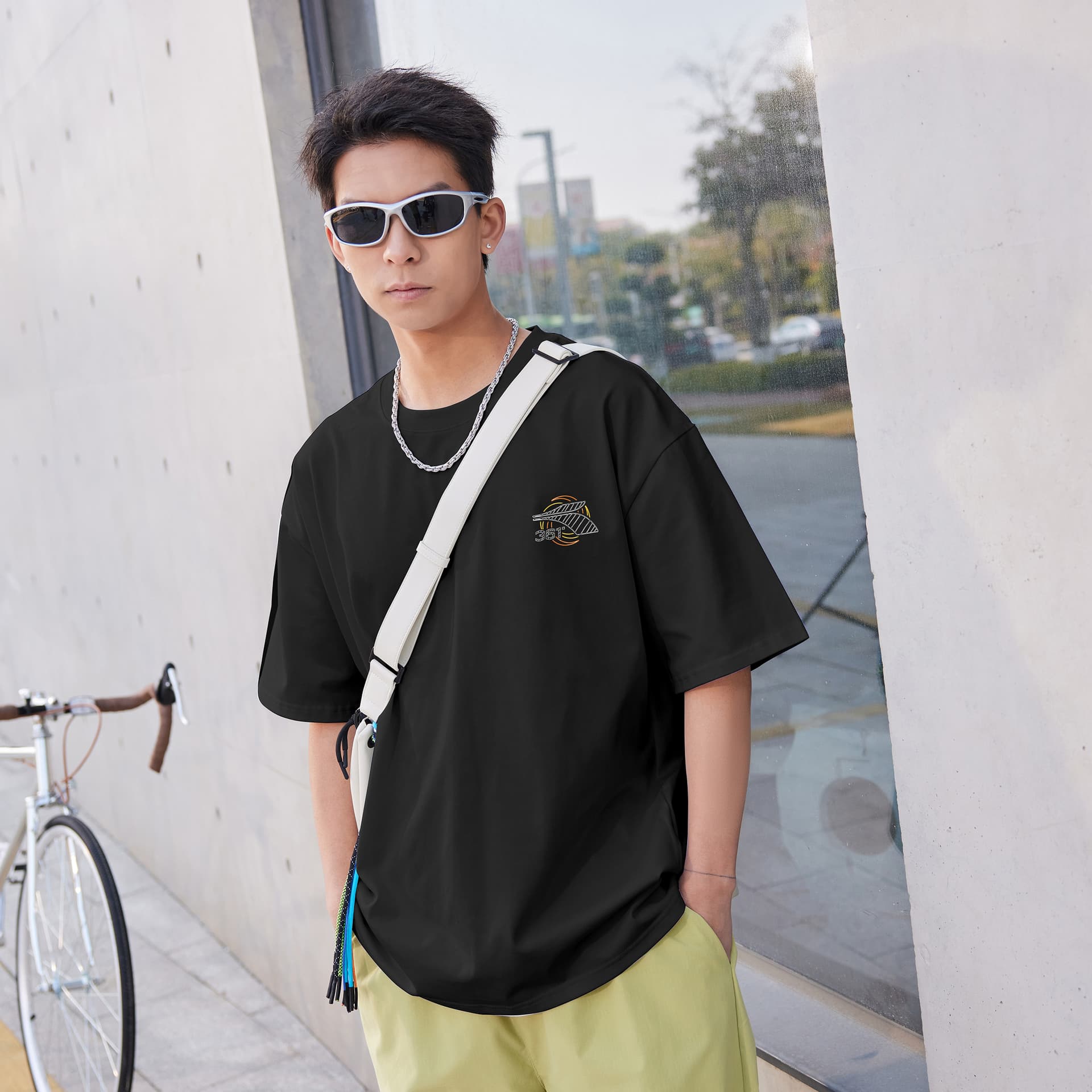Футболка 361° T-Shirt Унисекс Супер Черный - изображение 5