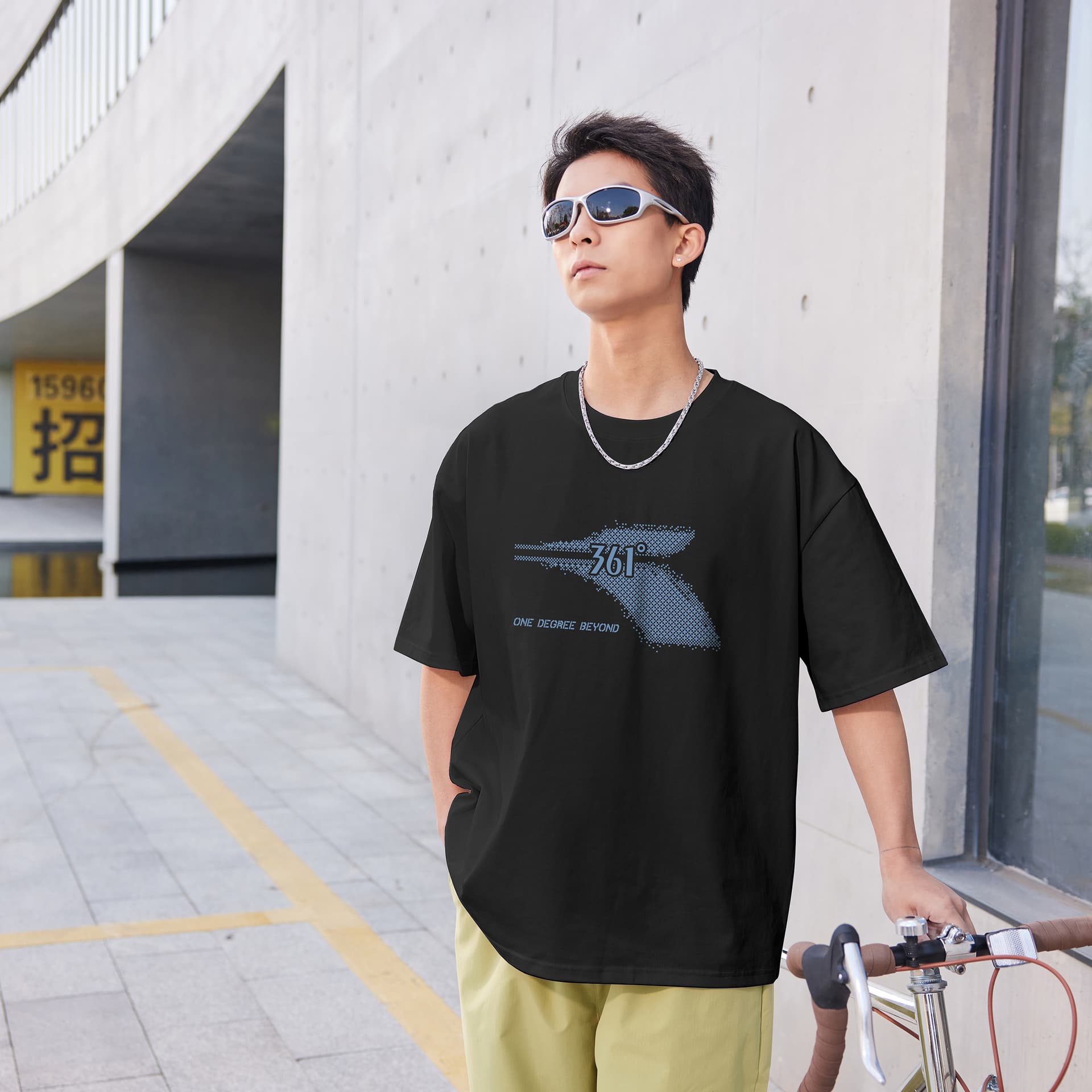 Футболка 361° T-Shirt Унисекс Супер Черный - изображение 5
