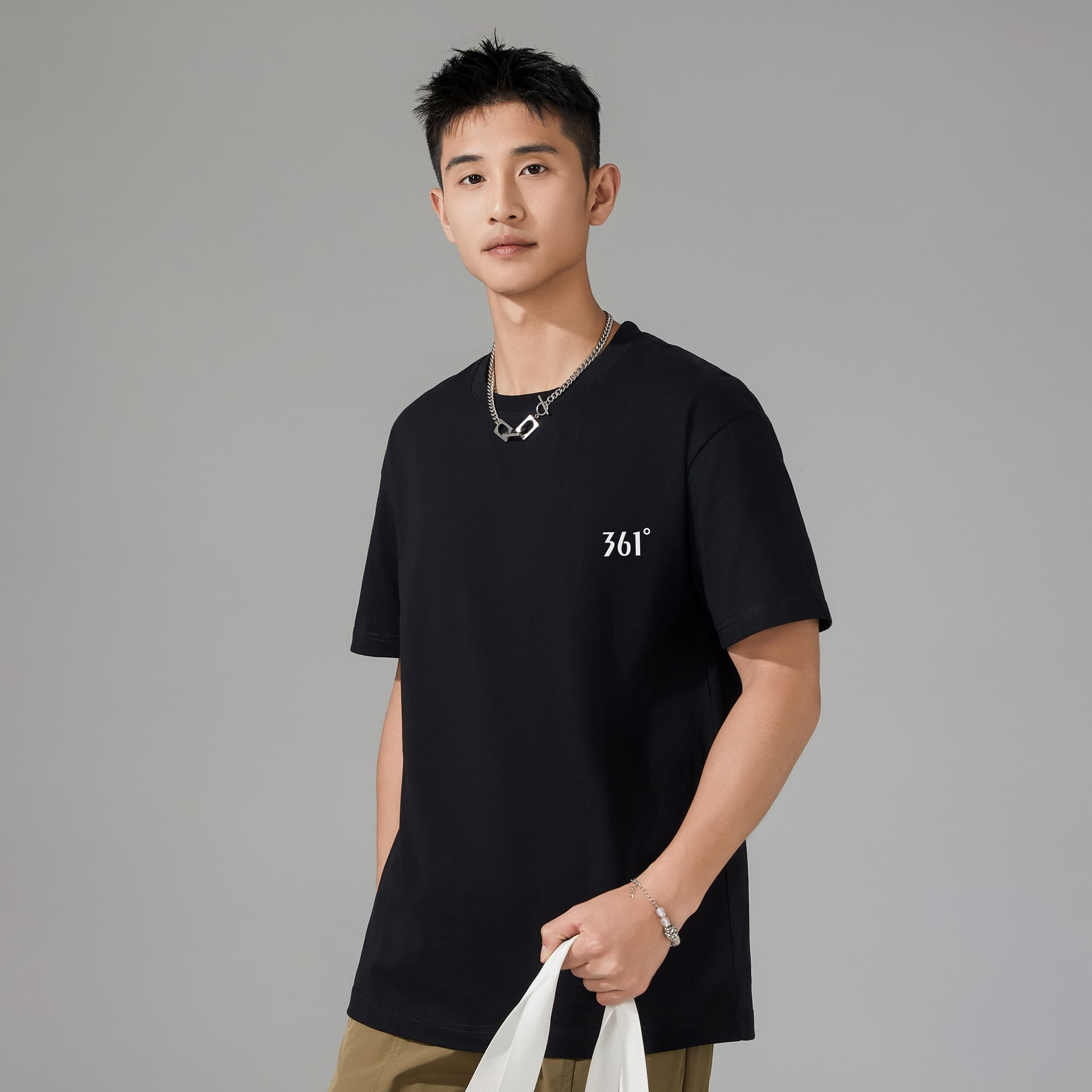 Футболка 361° T-Shirt Унисекс Супер Черный - изображение 3