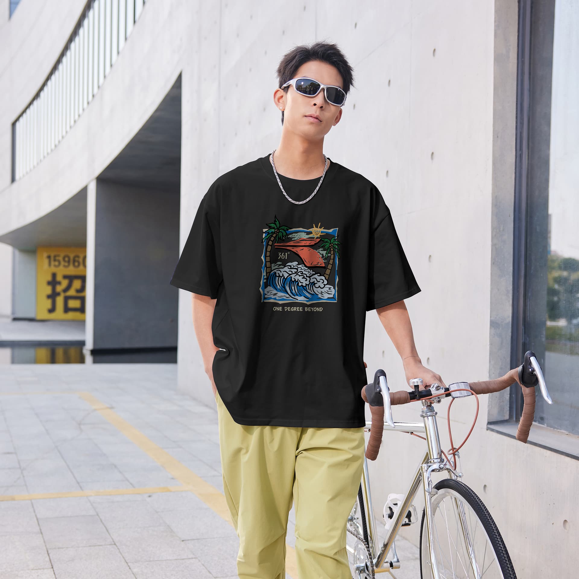 Футболка 361° T-Shirt Унисекс Супер Черный - изображение 6