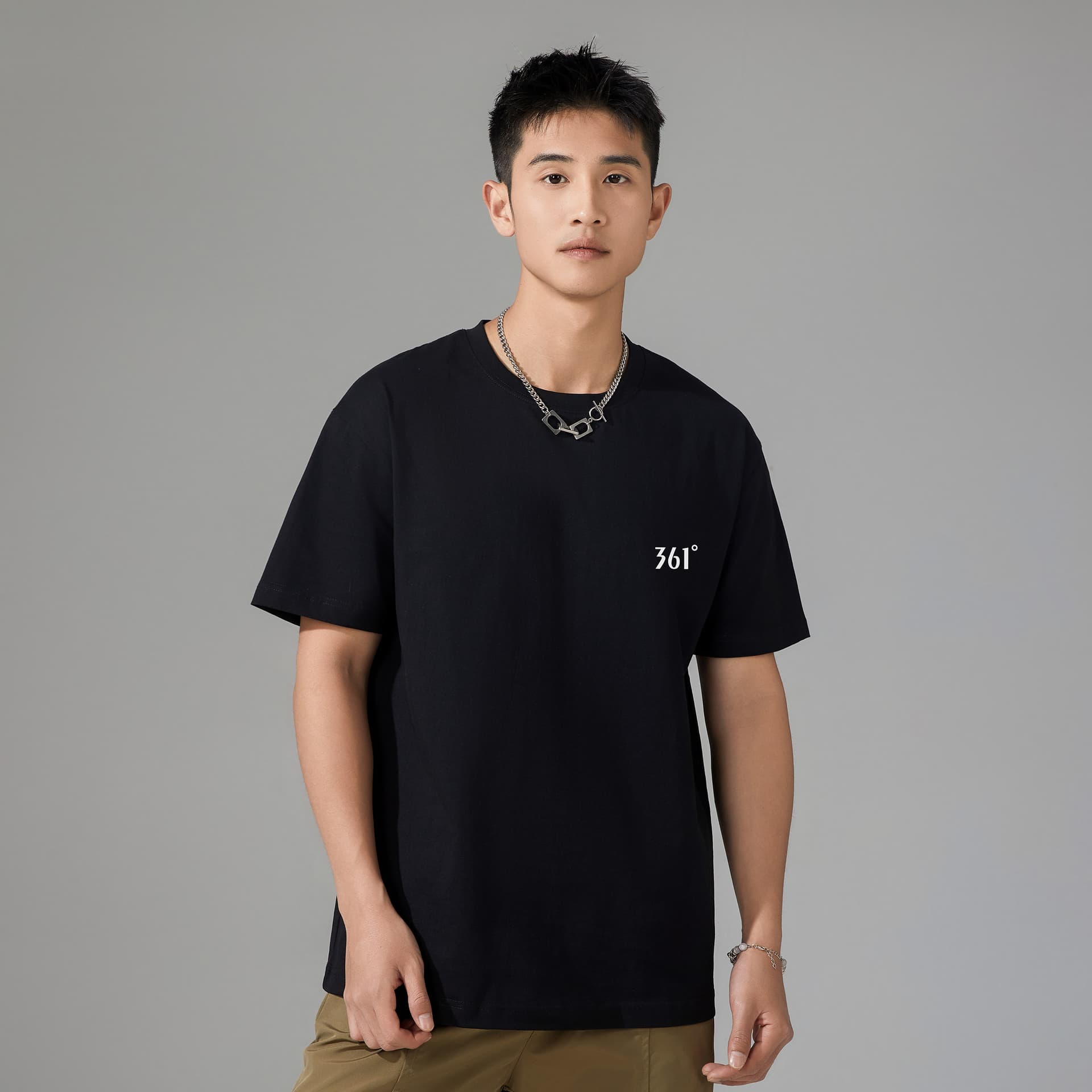 Футболка 361° T-Shirt Унисекс Супер Черный - изображение 5