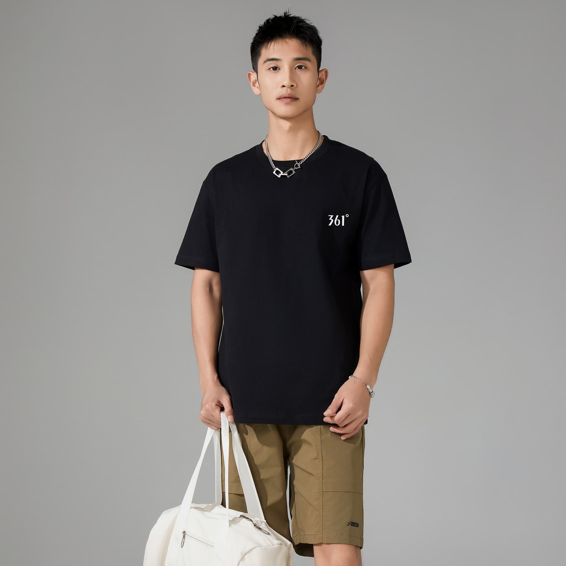 Футболка 361° T-Shirt Унисекс Супер Черный - изображение 6