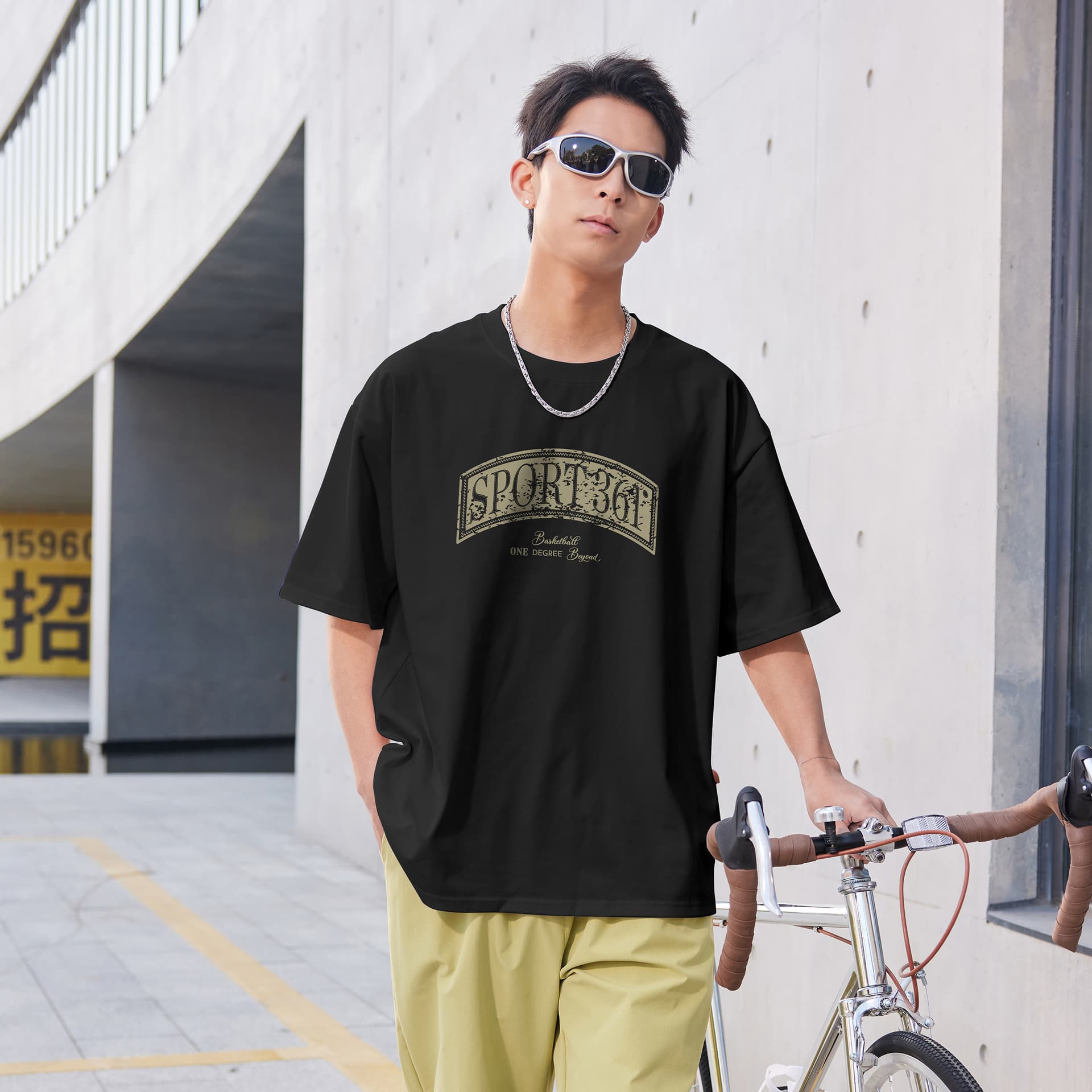 Футболка 361° T-Shirt Унисекс Супер Черный - изображение 11