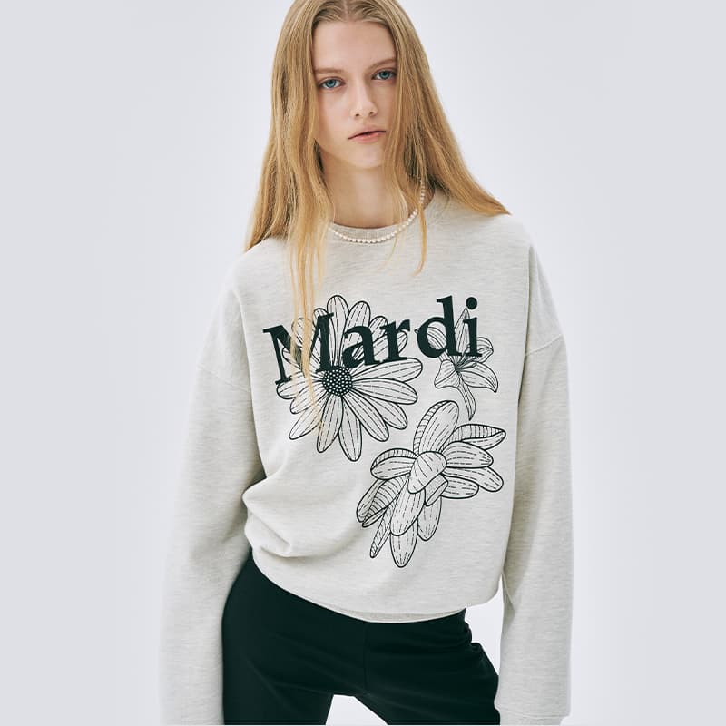 Худи MARDI MERCREDI Three Flowers Collection SS25 Толстовка Тройной Цветок - изображение 4