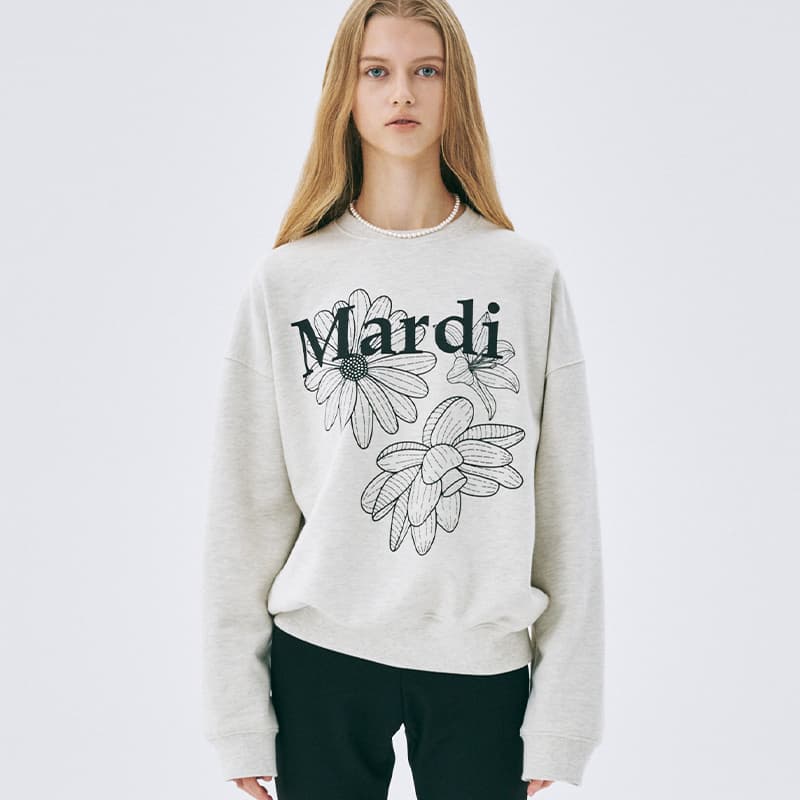 Худи MARDI MERCREDI Three Flowers Collection SS25 Толстовка Тройной Цветок - изображение 3