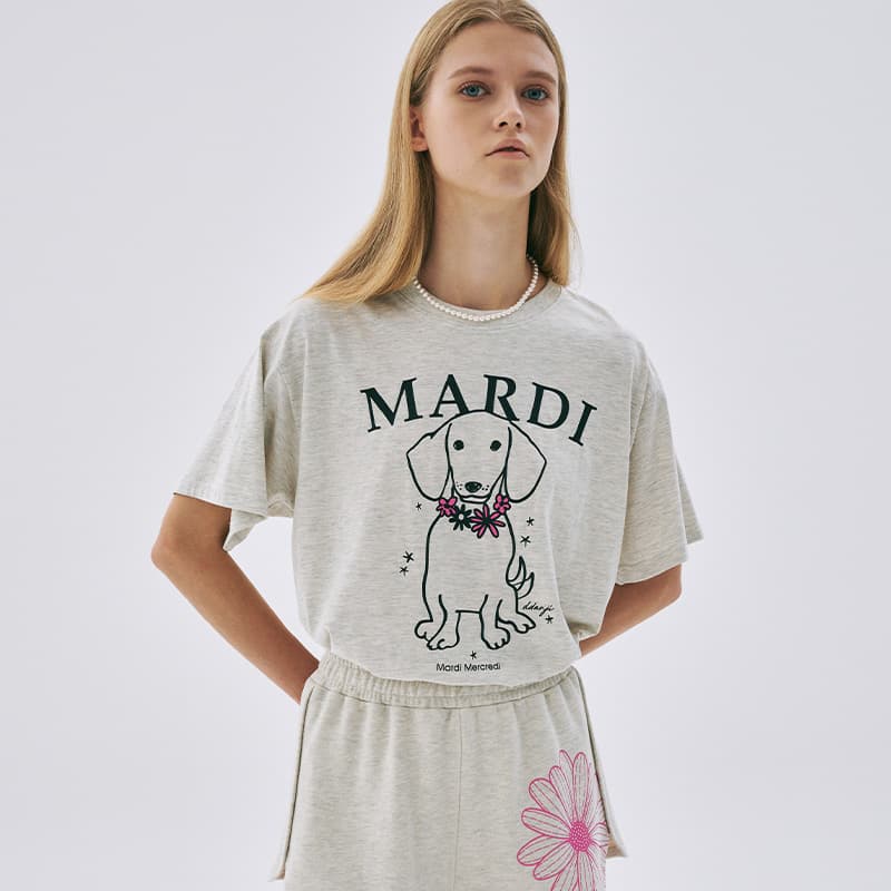 Футболка MARDI MERCREDI SS25 Рукав с оборванным плечом T-рубашка Женская - изображение 4