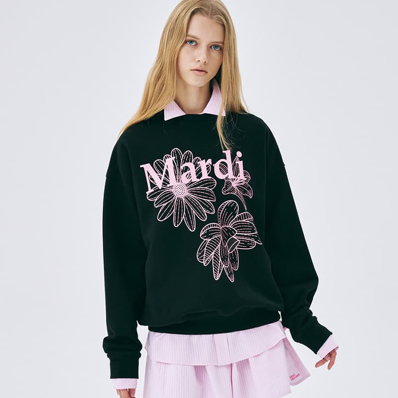 Худи MARDI MERCREDI Three Flowers Collection SS25 Толстовка Тройной Цветок - изображение 3