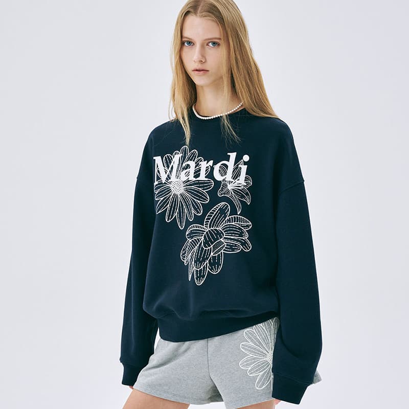 Худи MARDI MERCREDI Three Flowers Collection SS25 Толстовка Тройной Цветок - изображение 4