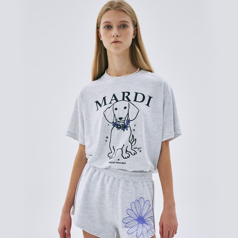 Футболка MARDI MERCREDI SS25 Рукав с оборванным плечом T-рубашка Женская - изображение 3