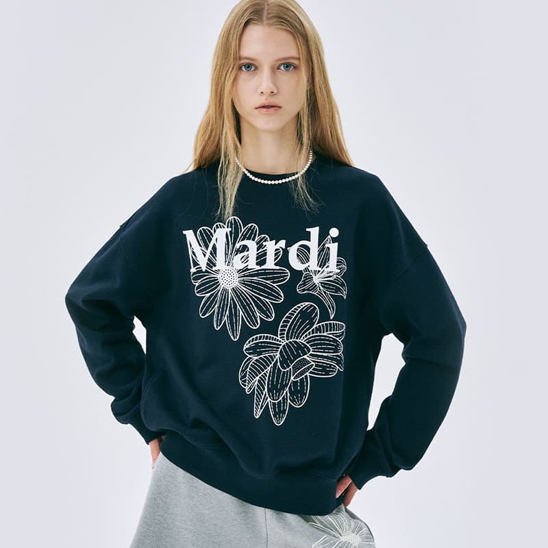 Худи MARDI MERCREDI Three Flowers Collection SS25 Толстовка Тройной Цветок - изображение 3