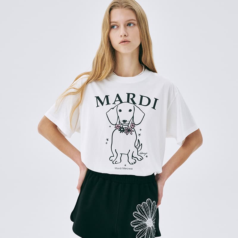 Футболка MARDI MERCREDI Т-рубашка с оборванным плечом женская - изображение 4
