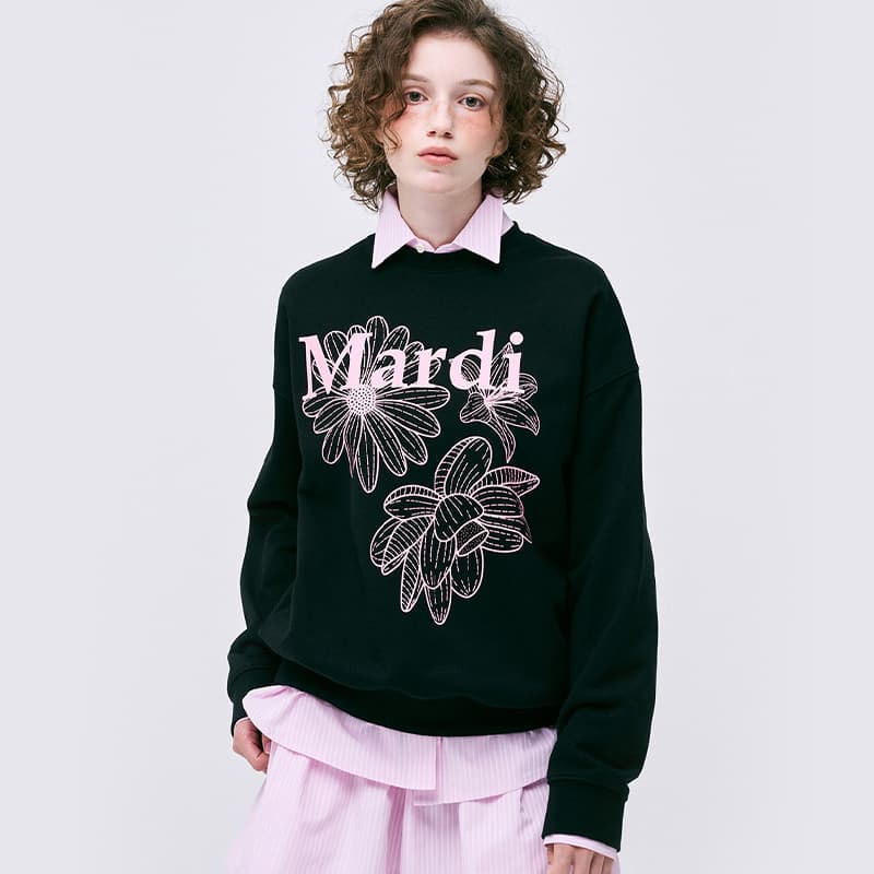 Худи MARDI MERCREDI Three Flowers Collection SS25 Толстовка Тройной Цветок - изображение 4