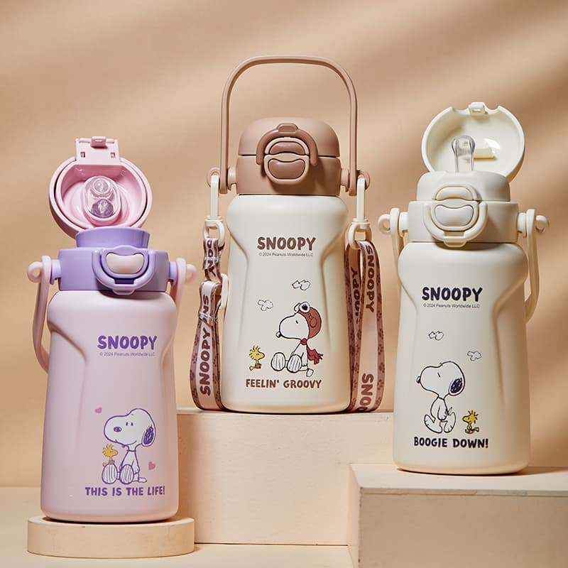 SNOOPY Термокружки Белый Кофейный Фиолетовый 480 мл - изображение 5
