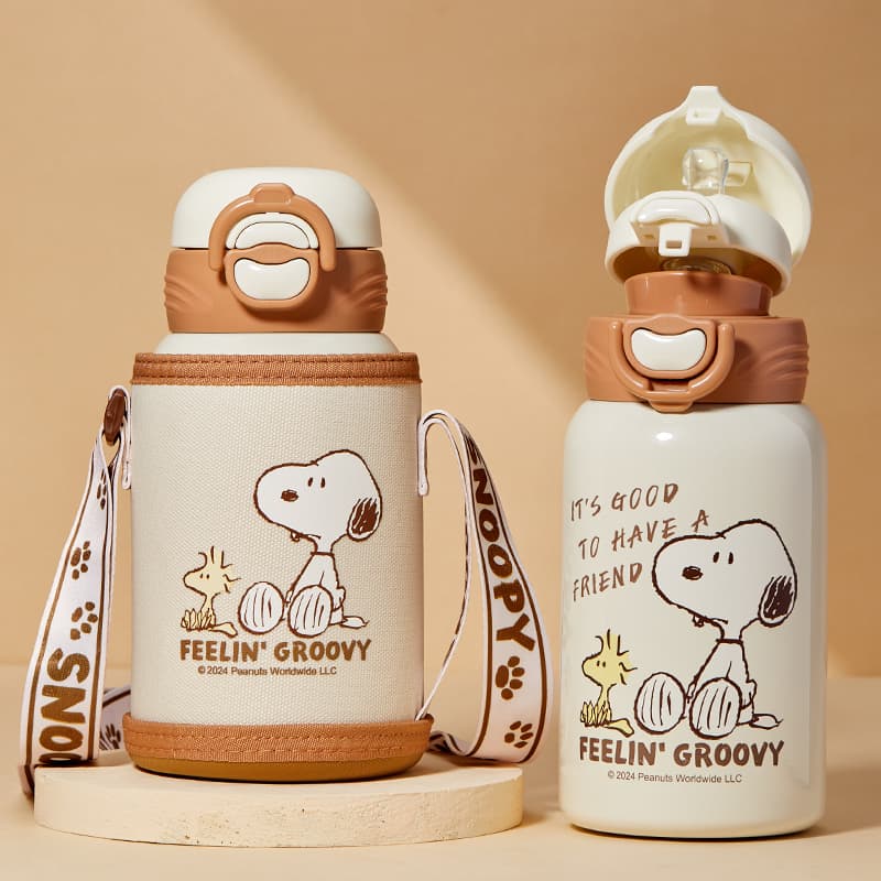 SNOOPY Термокружки Синий Кофейный Розовый 520 мл - изображение 6