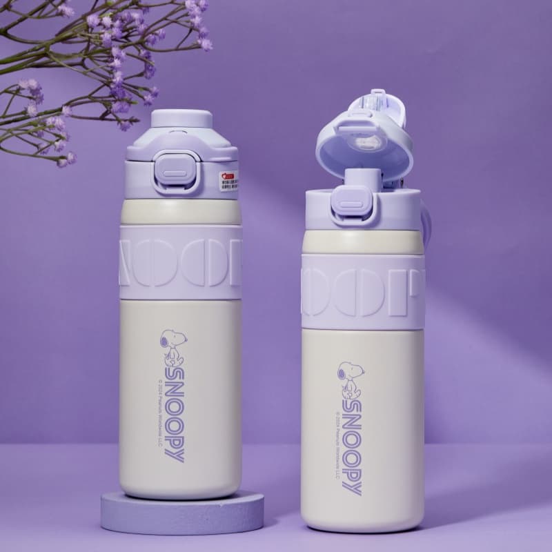 SNOOPY Термокружки Фиолетовый Синий Кофейный 600 мл - изображение 5