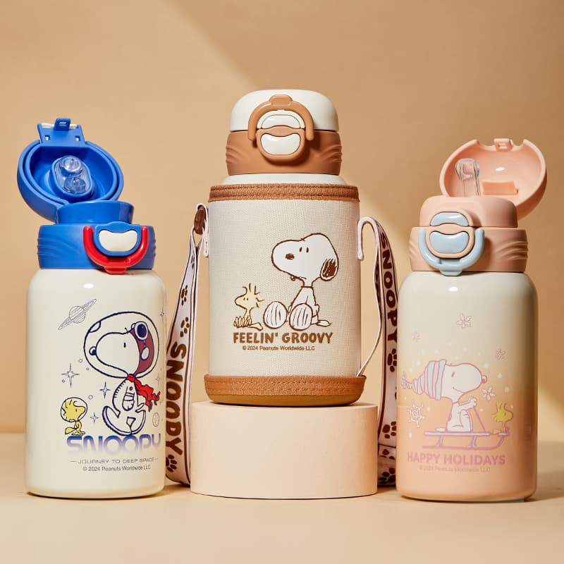 SNOOPY Термокружки Синий Кофейный Розовый 520 мл - изображение 14