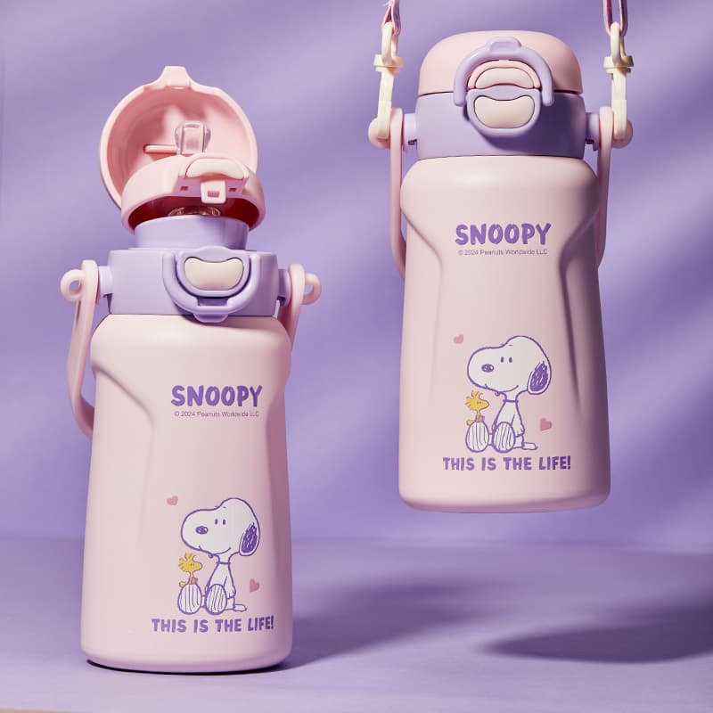 SNOOPY Термокружки Белый Кофейный Фиолетовый 480 мл - изображение 3