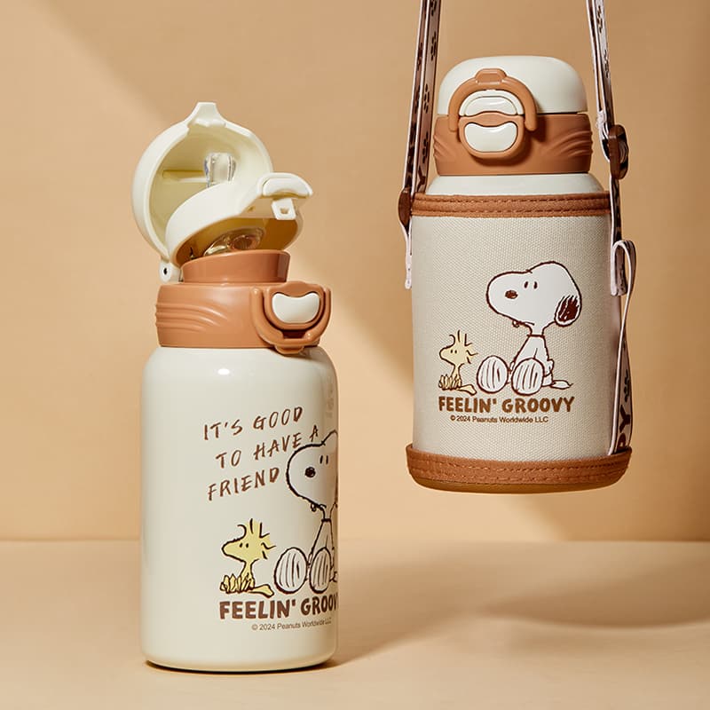 SNOOPY Термокружки Синий Кофейный Розовый 520 мл - изображение 7