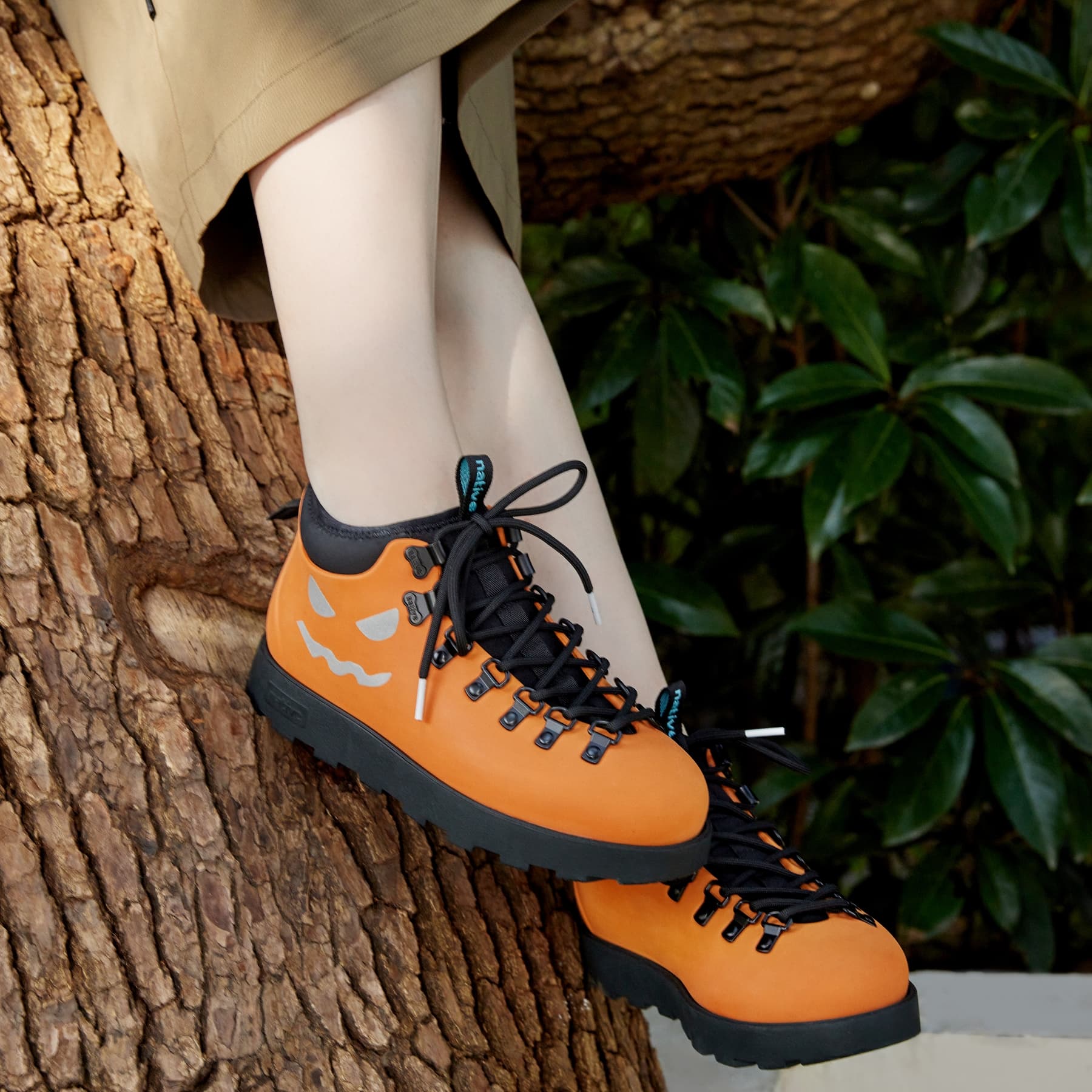 Ботинки Native Shoes Fitzsimmons Короткие Армейские Ботинки Унисекс Желтый Очер | Голова Тыквы | Черный - изображение 2
