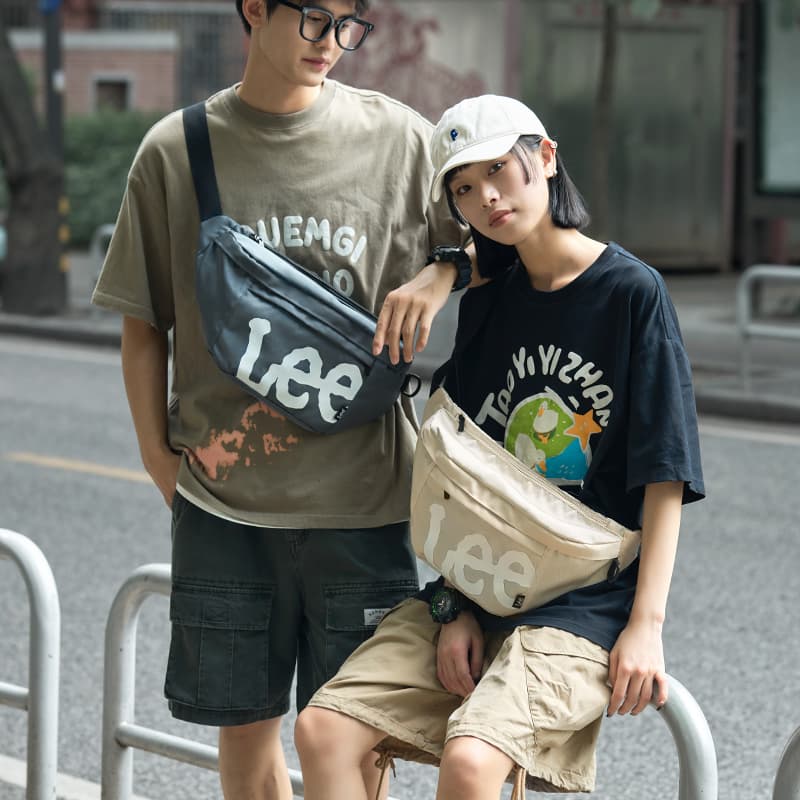 Поясная сумка Lee Oxford Спортивная сумка на одно плечо (бандана) унисекс черный серый синий хаки - изображение 4