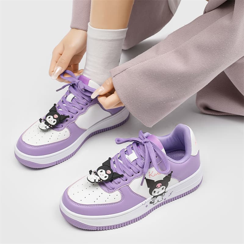Кроссовки Sanrio Противоскользящая Износостойкая Легкая Дышащая Увеличивающая высоту Низкие Кеды для Скейтбординга Женские - изображение 4