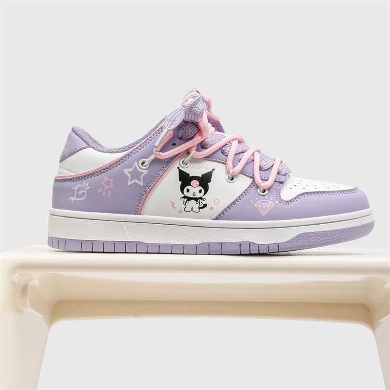 Кроссовки Sanrio Противоскользящая Износостойкая Легкая Дышащая Увеличивающая высоту Низкие Кеды для Скейтбординга Женские - изображение 4