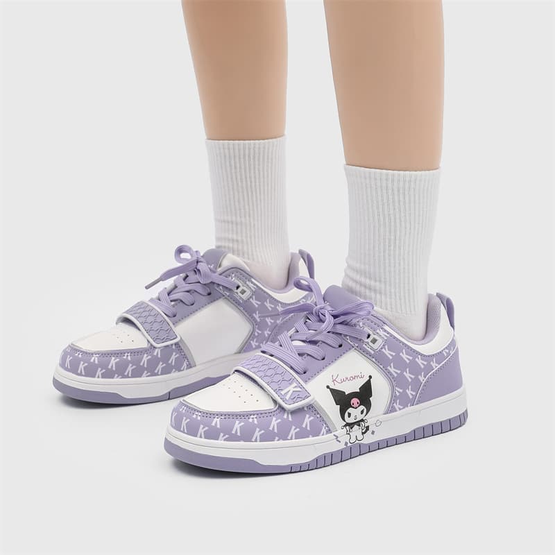 Кроссовки Sanrio Противоскользящая Износостойкая Легкая Дышащая Увеличивающая высоту Низкие Кеды для Скейтбординга Женские - изображение 4