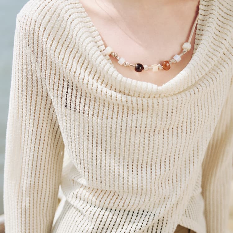 Кофта ELLE Бежевый Желтый Женский Трикотаж - изображение 7