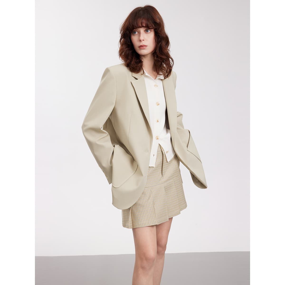 ELLE Khaki Женские Бизнес-костюмы - изображение 5