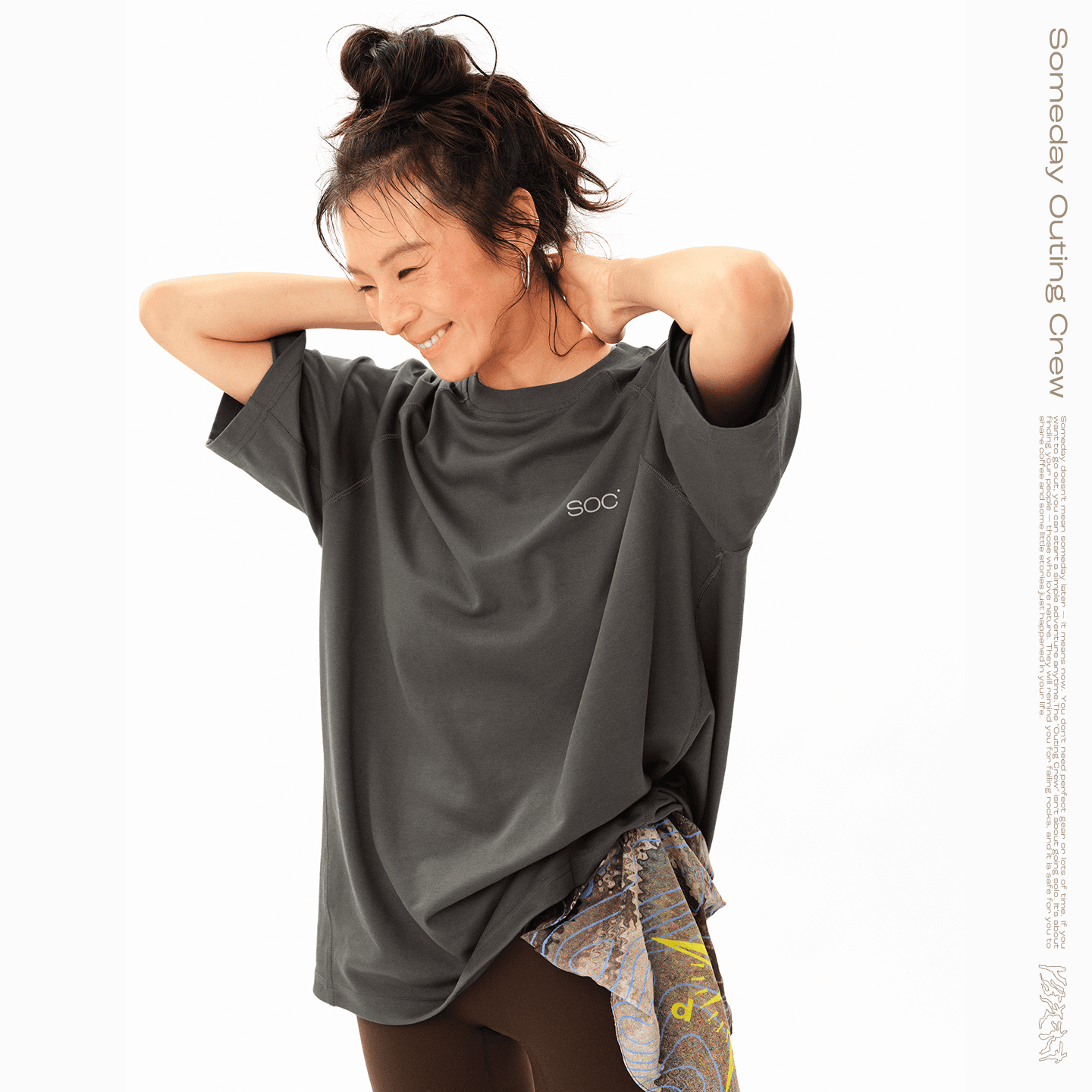 Футболка ROARINGWILD Carbon Gray Унисекс T-рубашки - изображение 3
