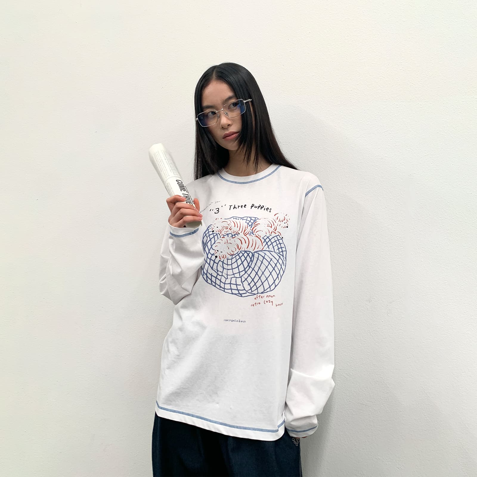 Футболка ROARINGWILD T-Shirt Унисекс Белый - изображение 5