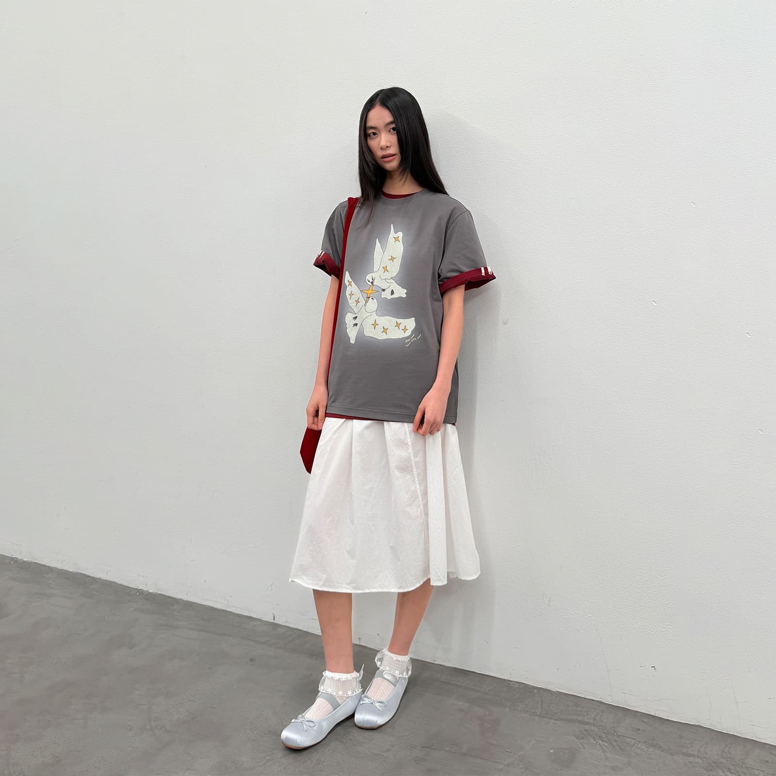 Футболка ROARINGWILD T-Shirt Унисекс Угольный Серый - изображение 4