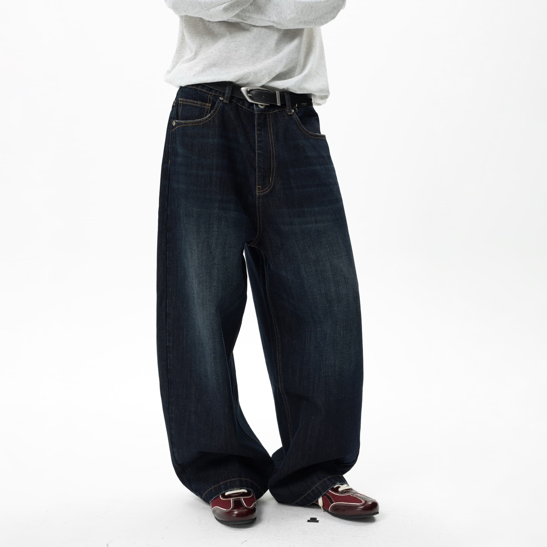 Штаны ROARINGWILD Blue Unisex Jeans ROARINGWILD Синий Унисекс Джинсы - изображение 3
