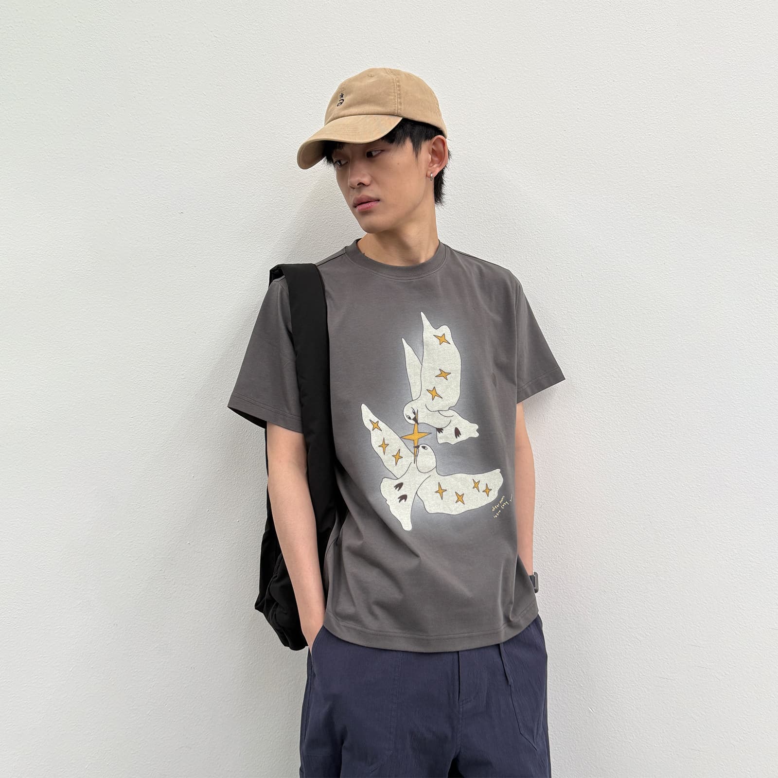 Футболка ROARINGWILD T-Shirt Унисекс Угольный Серый - изображение 6