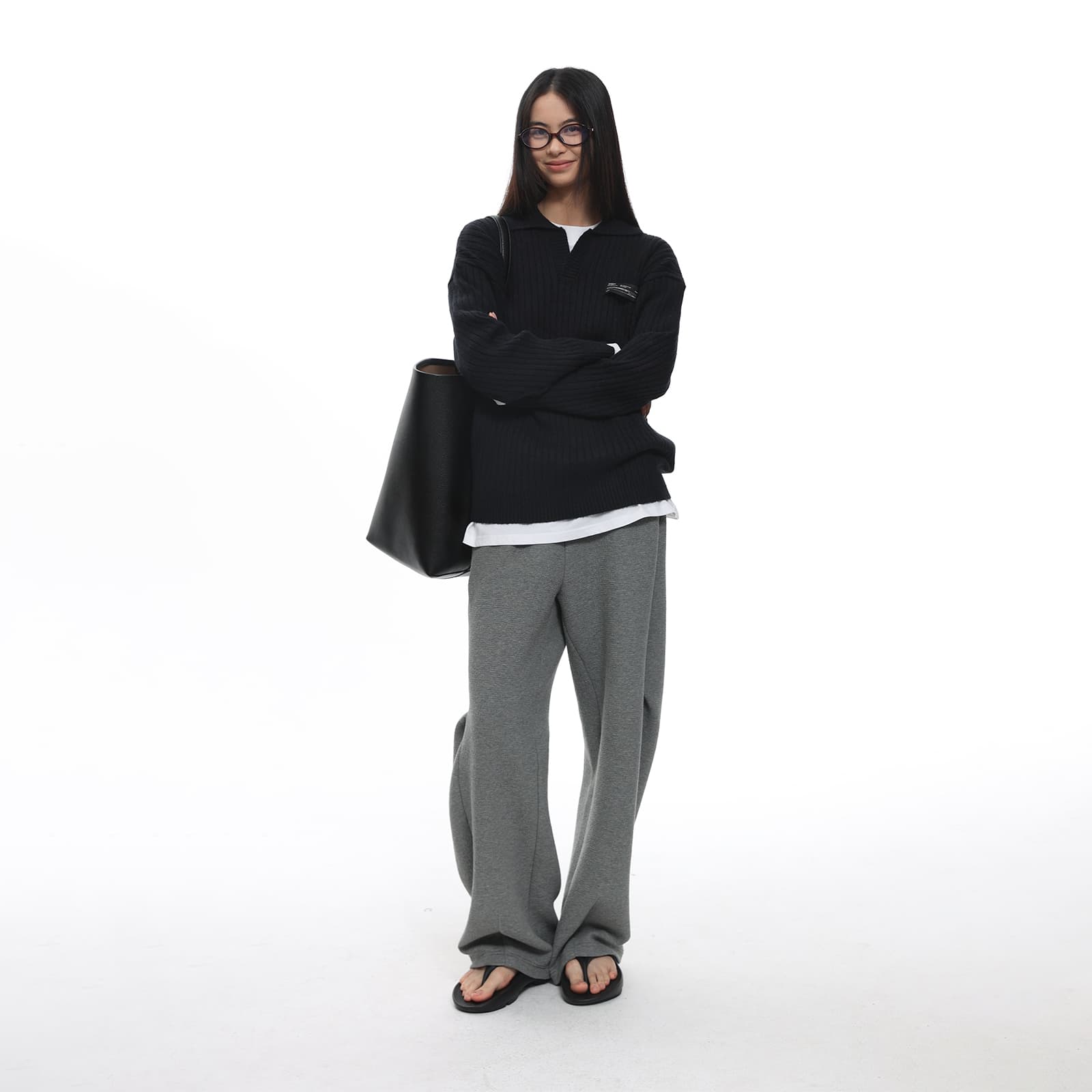 Кофта ROARINGWILD Retro Sweater Black - изображение 5