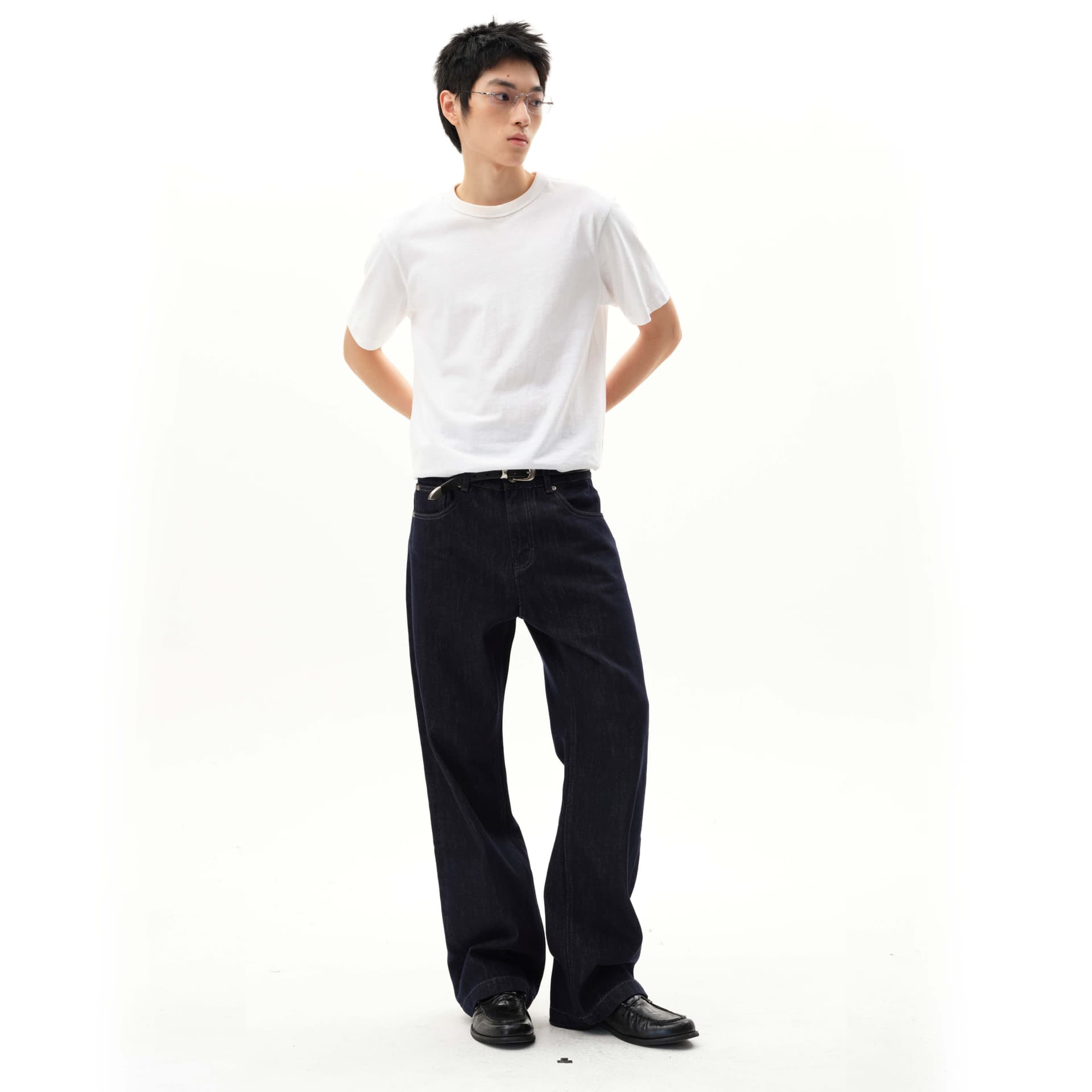 Штаны ROARINGWILD Blue Unisex Jeans ROARINGWILD Синий Унисекс Джинсы - изображение 7