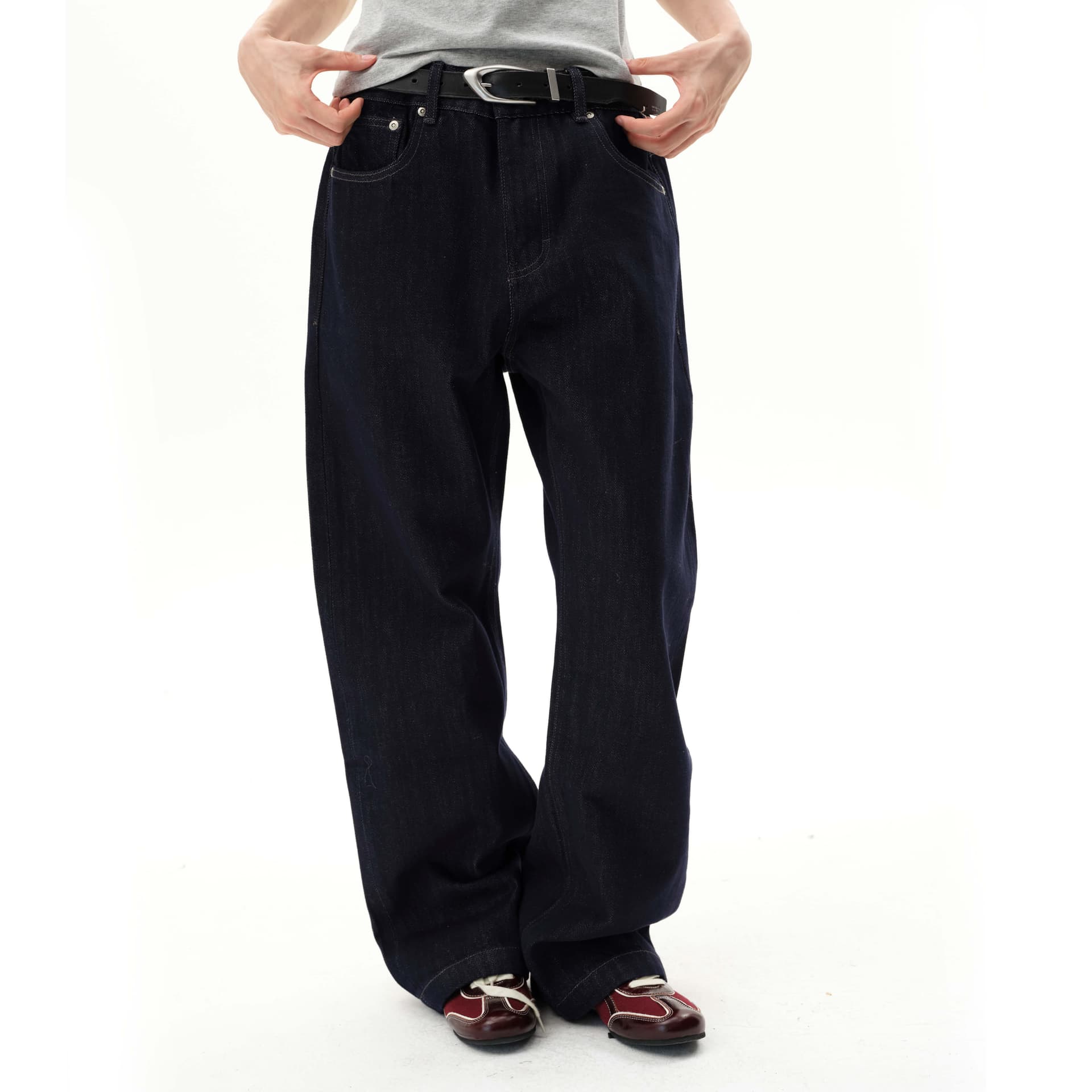 Штаны ROARINGWILD Blue Unisex Jeans ROARINGWILD Синий Унисекс Джинсы - изображение 5