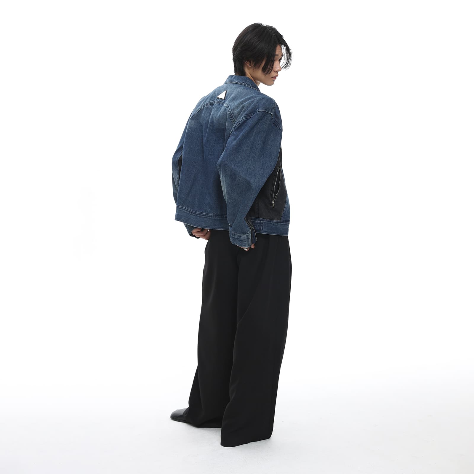 Джинсовая куртка ROARINGWILD Denim Jacket Blue - изображение 7
