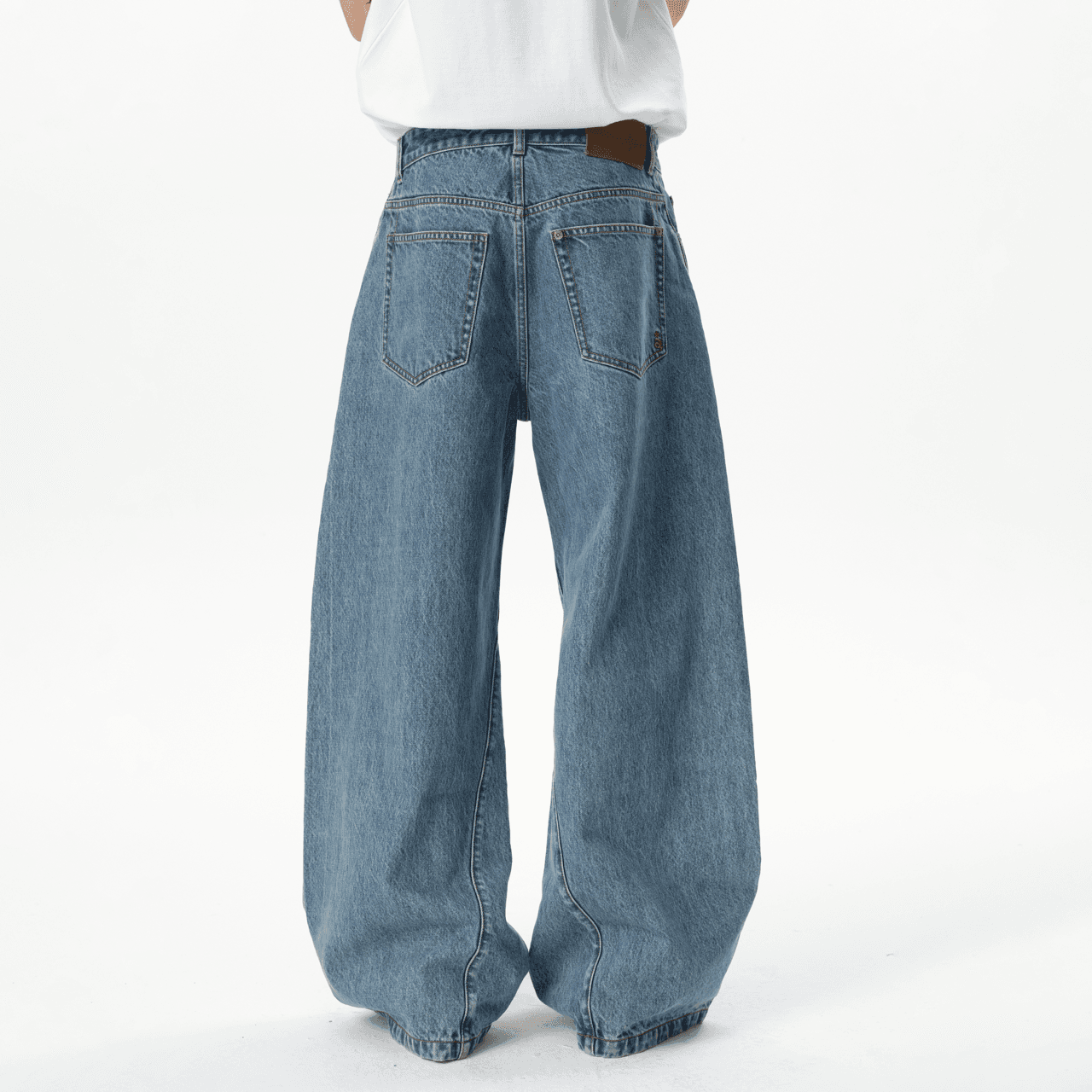 Штаны ROARINGWILD Blue Unisex Jeans ROARINGWILD Синий Унисекс Джинсы - изображение 4